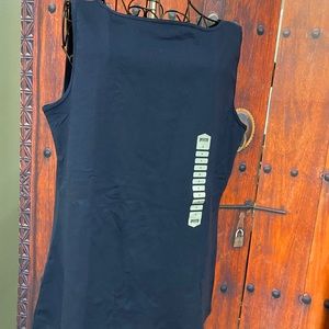 Duluth no yank tank. Navy blue. High neck.